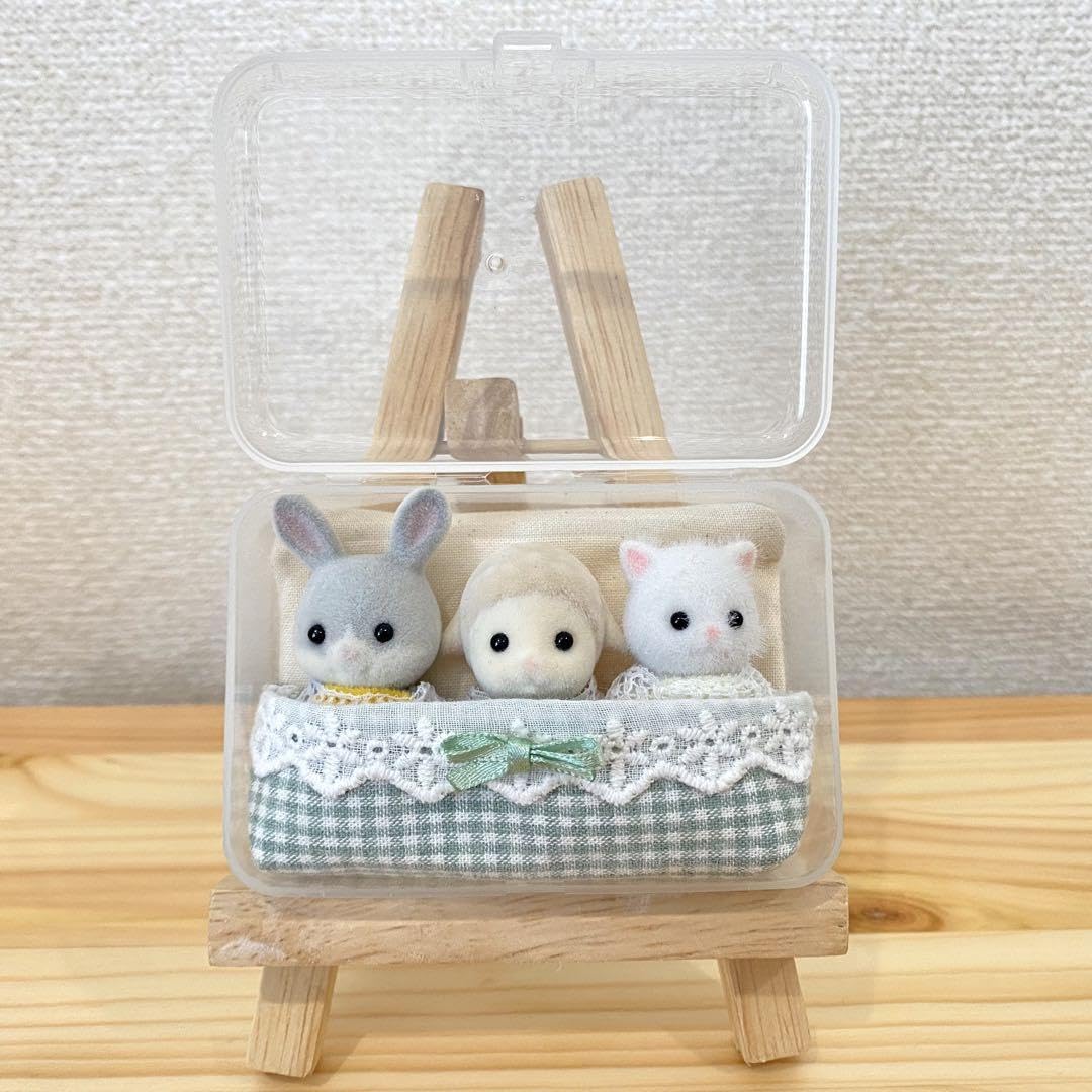 お布団収納ケース　おでかけケース　おでかけキーホルダー　赤ちゃん　お人形 Amazon.co.jp: シルバニア 持ち運び お布団収納ケース 赤ちゃん